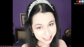 Cute tgirl DaniTheCutie lactates from her small breasts just for you