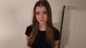 Pretty girl gets horned and creampied