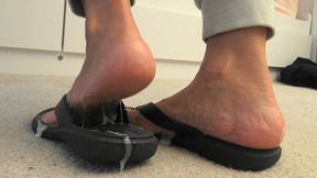 4K Footboy Has to Lick and Slurp Cum Off my Feet