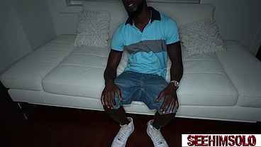 Ace Hardz Strokes His 9 Inch Uncut Cock On The Couch Showing Off His Body!