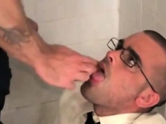 Giving the twink a facial then a golden shower peeing piss