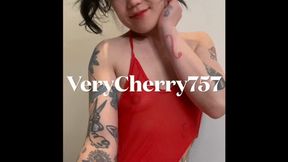 Red Mesh in Pigtails