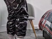 in Gympro Shiny Wetlook Sauna Suit
