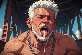 Messy Hunk Blowjob Art