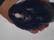 white kiwi nz bear and "anje". see inside anje and watch the cumshot