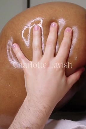 White Beta Munches Oiled Ebony Booty