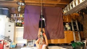 Sissy suspension bondage upside down