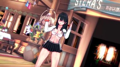 [MMD]Takarada Rikka-Cat Food[by maro-chan]
