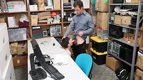 Skinny Twink Boned In The Office