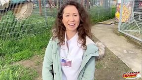 GERMAN SCOUT - ANAL DEFLORATION SEX FOR CURLY HAIR TEEN JULIA BACH AT PICKUP CASTING