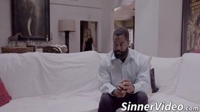 Sexy teen babe went black and will probably never go back