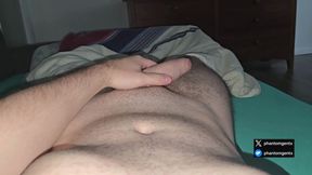 Couldn't Lie Still, Was Too Hard - Had to Jerk Off Quietly
