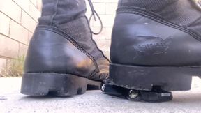 5'11 Goddess Annihilates Toy Car In Combat Boots