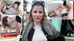 GERMAN SCOUT - Deutsches TikTok Teen Mia Minou das erste Mal beim Porno Casting Dreh