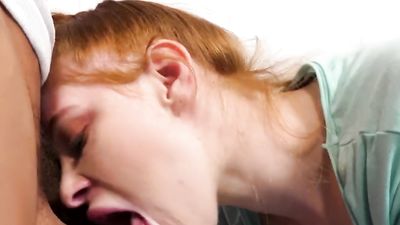 OnlyTeenBlowjobs Lucky Doctor Facefucks Redhead Teen