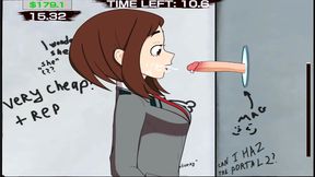 Mina Ashido’s Glory Hole Adventure – My Hero Academia Hentai Blowjob Fantasy