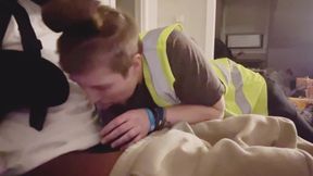 Stud lesbian decided to try dick for the first time and fucks her co worker