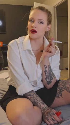 Smoking blowjob