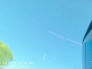 bus a un semental hetero y al darse cuenta se le pone la polla dura y se corre para mi
