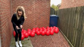 50 beach balls popped HD