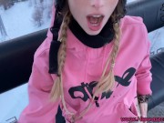 Teeny fickt public mit dem Skilehrer