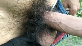Indian Boy Masturbation and Cumshot Outdoor Handjob