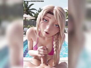 Astrid's having an affair on vacation How to educate your dragon 3D porn animation