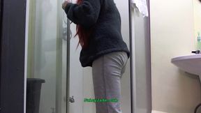 Wet clothes! Showering wclothes on