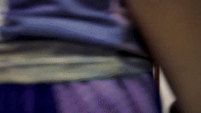 hui10 - Chinese girl in black stockings and lingerie suspended by rope