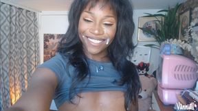 black trans girl next door vanniall massive cumshot self facial in full webcam show - ebony girldick bbc masturbation solo
