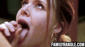 Ryan Driller penetrates two tight twats then facial cumshot