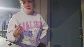 MizzErotique Stepmom sneaks smoke on Thanksgiving stuff her like a turkey