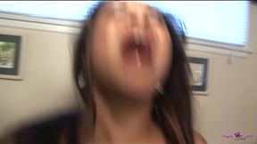 Monica Morales Is No Lady of Morals as She Gleefully Gobbles up BBC in Blowjob.