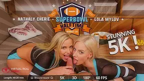 George Lee Lola Myluv Nathaly Cherie in Super Bowl halftime - VirtualRealPorn