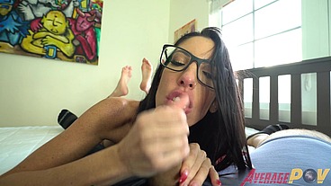 Hot MILF Dava Foxx Sucks Off BF for Big Cum Load