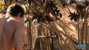 ZackRandall: Handsome Derrick Dickem Strokes His Juicy Cock Under The Sun