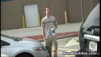 Poor white guy sucking black cocks to buy new tires 05