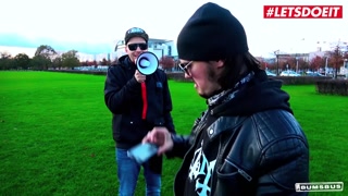 LETSDOEIT - Horny Amateur Brunette Picked Up For Sex In The Sex Bus