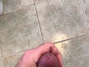 Quick bate with a hard cumshot