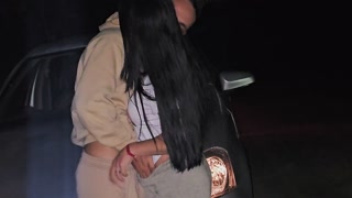 having sex in the street with two female passengers