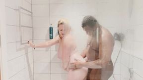 Marie's Fuck Down Fun in the Shower