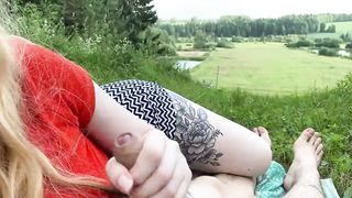 Russian 18 Yo Banged Into Nature