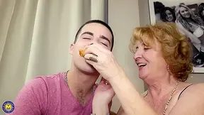This Toyboy Is Giving It To Granny. Anal Style! - MatureNl