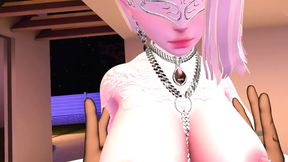 Slaving away in VR: Fair-haired stripper dances and gets stuffed hard