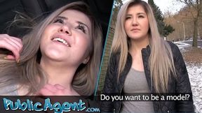 Public Porn - painfully cute blonde teen gets creamy horny having sex outdoors