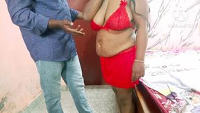 Step Brother Gifted Bikini to Huge Boobs Step Sister and Seduced Her While No One at Home