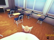 Furry Yaoi 3D - 2 Fox at School Yiff 1/2