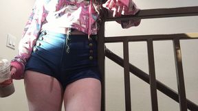 POV Humiliation - College Girl Pee in loser Milkshake