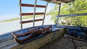 Fishing Dude Jacking Off Gets Crew In Boat For Wild Double Fuck Session
