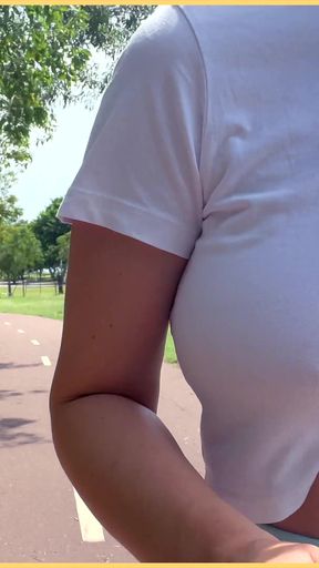 Perfect Braless Tits in Public